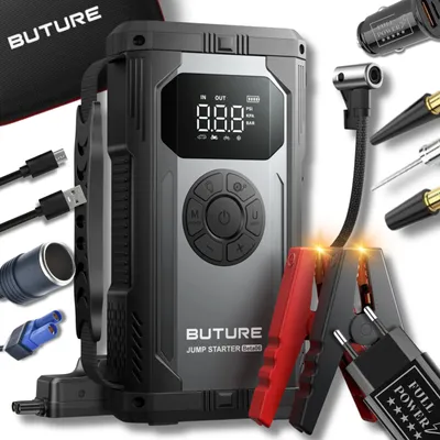 Produktbild von Powerbank 12V Starthilfe Booster Jump Starter Starthilfegerät 4000A BUTURE Beta 06 + Full Power Zubehör