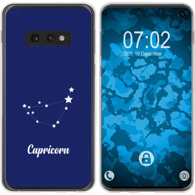 Produktbild von PhoneNatic Case kompatibel mit Samsung Galaxy S10e Silikon-Hülle SternzeichenCapricornus M7