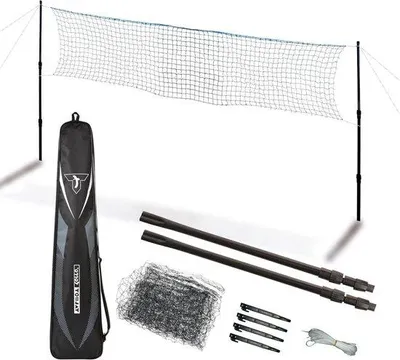 Produktbild von Netzset mit verstellbarer Höhe - Badminton - 125-155 cm - 610 cm breit - komplette Set mit Tasche