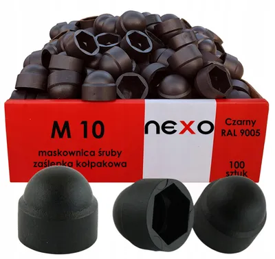 Obrázek produktu pro NEXO Krytka šroubu M10 černá 100ks