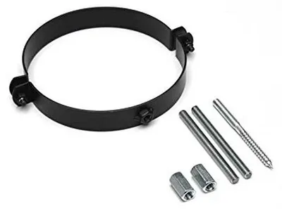Produktbild von Ofenrohrhalterung - 160 mm - Schwarz