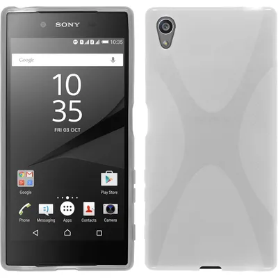 Produktbild von PhoneNatic Case kompatibel mit Sony Xperia Z5 - clear Silikon Hülle X-Style + 2 Schutzfolien