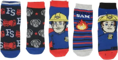 Produktbild von Feuerwehrmann Sam Kinder Socken – 5 Paar in Größe 23/26