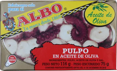 Immagine prodotto di Polpo in olio d'oliva, 116 g
