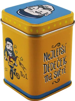 Obrázek produktu pro Home Elements plechová dóza Nejlepší dědeček 6X6X8,4 cm