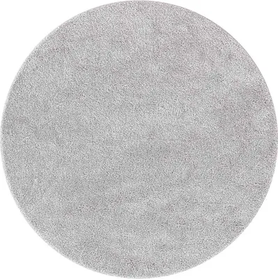 Image de vidaXL Tapis Shaggy antidérapant Gris 90 x 90 cm PP