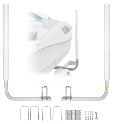 Produktbild von VEVOR Bootstrailer Führungsstangen, 1016mm verstellbare Design Trailer Führungsstangen, 2 Stück Hochhärte Stahl Trailer Führungsstützen, Trailer Führungen mit PVC-Rohrpfosten, für Ski-Boot, Angelboot oder Segelboot Trailer, 60 Zoll ohne LED-Licht