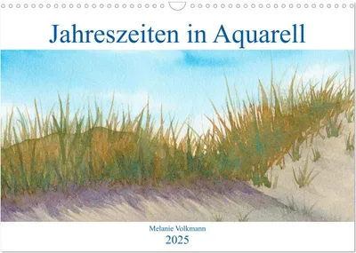 Produktbild von Jahreszeiten in Aquarell (Wandkalender 2025 DIN A3 quer), CALVENDO Monatskalender