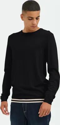 Produktbild von Blend BHPullover Herren Strickpullover Feinstrick Pullover mit Rippbündchen Rundhals-Ausschniit Regular fit
