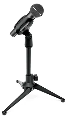 Produktbild von Mikrofonständer Mikrofonstativ Tischmikrofonständer - Höhenverstellbar - Klappbar - 18 bis 25 cm