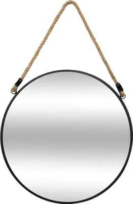 Obrázek produktu pro Kulaté nástěnné zrcadlo na šňůře 38 cm