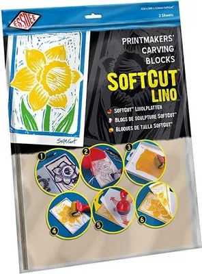 Zdjęcie produktu dla Bloki Essdee Softcut do druku linorytniczego i artystycznego 420x300x3 mm 2 szt