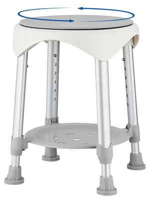 Imagen del producto de Omgoods - Asiento de ducha para interiores - Silla de baño gris