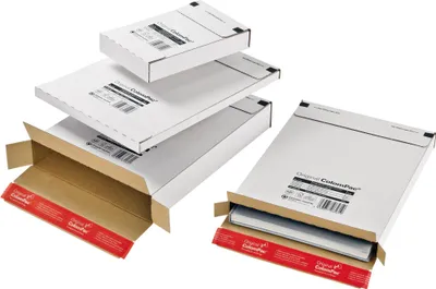 Immagine prodotto di 20x ColomPac CP 065,55 cartone per spedizione pacchi del corriere, per lettere grandi, bianco