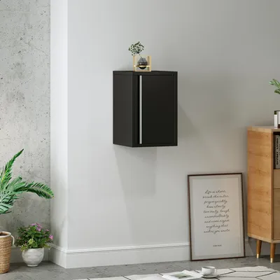 Produktbild von Hängeschrank 'Burlöv' 50 x 33 x 35 cm Metallschrank Stahl Schwarz