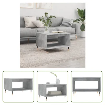 Produktbild von The Living Store Couchtisch Betongrau 60x50x40 cm Holzwerkstoff