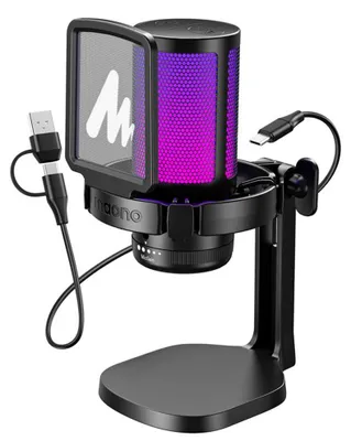 Obrázok produktu pre DGM20 GamerWave Kondenzátorový USB herný mikrofón RGB