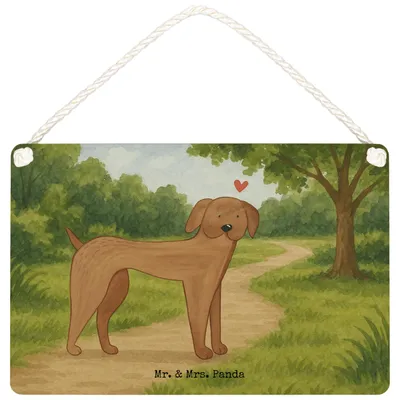 Produktbild von Mr. & Mrs. Panda Schild Hund Dogge Design DIN A6 - Weiß - Geschenk, Herz, Hunde, Holzschild, Sprüche, Wandschild, Wandbild Holz, Türschild, Great Dane, holzbild