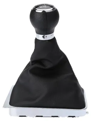 Image de Cadre de soufflet pour pommeau de levier de vitesses à 5 rapports, pour VW Passat B6, noir