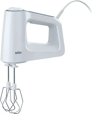 Produktbild von Braun MultiMix 3 HM 3137 WH, Handmixer, Weiß, Mixen, 1,25 m, 0,5 l, Edelstahl
