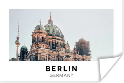 Produktbild von MuchoWow® Poster Berlin - Deutschland - Domtoren 90x60 cm - Schlafzimmer