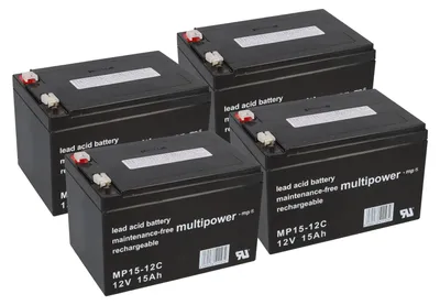 Image de Akku E-Scooter Prima E Batterie 48V 4x 12V 15Ah AGM Blei Accu