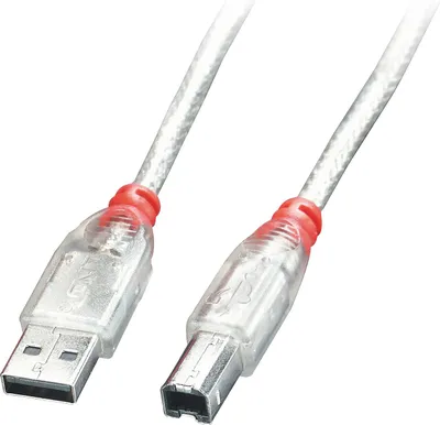 Immagine prodotto di LINDY USB 2.0 Kabel Typ A/B transparent M/M 5m