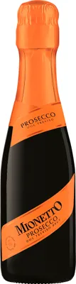 A small bottle of Mionetto Prosecco DOC Treviso Brut.