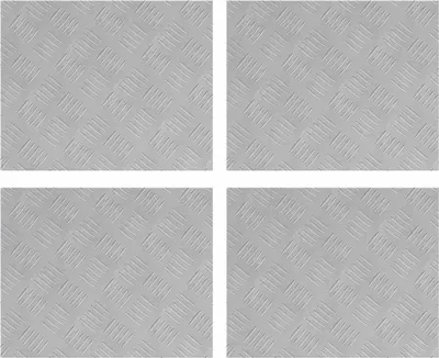 Immagine prodotto di Gradini per Scale 4 pcs Argento 50 x 40 cm Alluminio