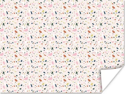 Produktbild von MuchoWow® Poster Lehm - Muster - Terazzo 120x90 cm - Wandbild