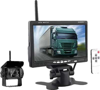 Produktbild von Rückfahrkamera-Monitor, 7-Zoll-Display, kabellose Verbindung, für Lkw und Bus, kabelloser Monitor