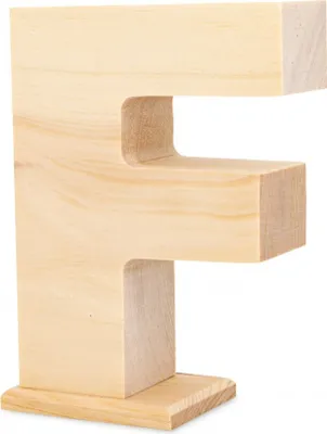 Produktbild von Buchstabe aus Zirbe F
