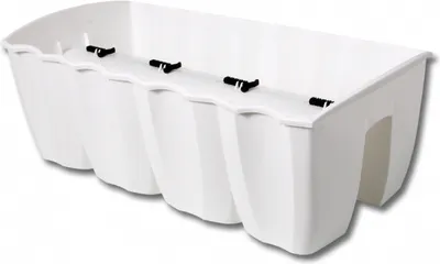 Produktbild von Nohel Garden Truhlík CROWN na zábradlí plastový 58x28cm