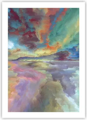 Produktbild von Poster - Poster ohne Rahmen - Abstraktion modern - 50x70 cm - Wand Bild - Wanddeko - Wandbilder - Kunstposter - Wandposter - Bilder - Kunstdruck - Wanddekoration - Wandbild - P2XPA50x70-4027