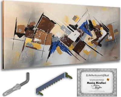 Immagine prodotto di Monica Mirafiori I 100% DIPINTO A MANO I Quadro "Un secondo" 120x60cm | Quadro dipinto a mano | Quadro acrilico | Quadro acrilico molto grande I Quadri d'arte moderna I Quadri d'arte