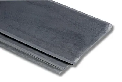 Image de Moustiquaire de rechange enroulable pour moustiquaire verticale en PVC gris - 160 x 170 cm