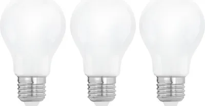 Produktbild von 3 x Eglo LED Filament A60 Birnen 7W = 60W E27 matt 806lm warmweiß 2700K