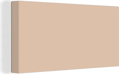 Obrázok produktu pre MuchoWow® - Plátno - Béžová - Farby - Jednofarebné, Fototapeta, Nástenná dekorácia obrazy obývacia izba, 40x20cm