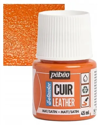 Productafbeelding van Pebeo Setacolor Leeracrylverf, oranje, 45 ml