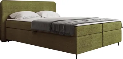 Produktbild von MIRJAN24 Boxspringbett mit zwei Bettkästen Boho II, Schlafzimmer Ehebett, Doppelbett mit Topper (Farbe: Taro 33, Größe: 160x200 cm)