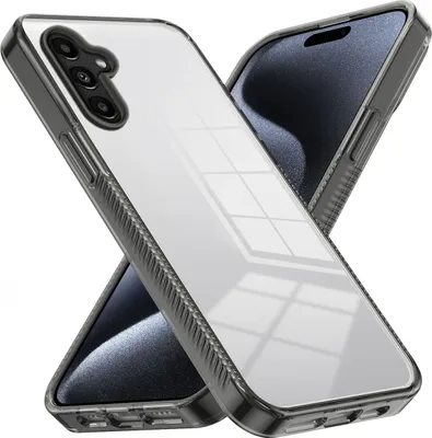 Produktbild von Hülle für Samsung Galaxy A15 Rutschfest Kristallklare Stoßfeste TPU Bumper Handyhülle Schwarz