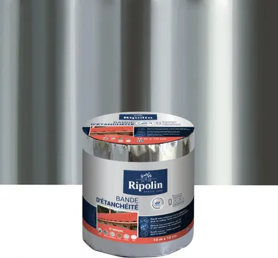 Image de Bande d'étanchéité Adhésive ripolin, 10 m x 10 cm, aluminium