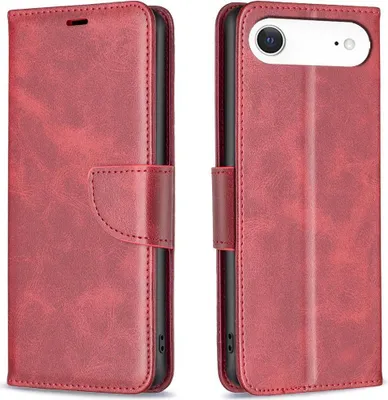 Produktbild von Mobigear Excellent iPhone Air Hülle Klapphülle Geldbörse - Rot