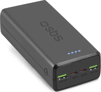 Zdjęcie produktu dla Powerbank 30000 mAh USB-C USB-A - czarny