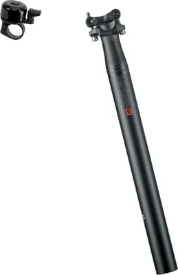 Produktbild von Ergotec Alu Fahrrad Sattelstütze Skalar Ø 34,9 mm/ L 400 mm schwarz/sand Sicherheitslevel 6 inkl. Fahrradklingel