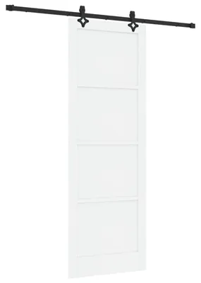 Obrázok produktu pre Posuvné dvere Biela a čierna 83 x 232 cm Borovicový masív