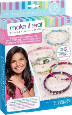 Immagine prodotto di Braccialetti glitterati arcobaleno Make it Real