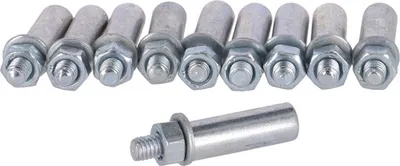 Image de Fix-Nippel Cales de manivelle 9,5 Mm Lg. Zinc à long plat