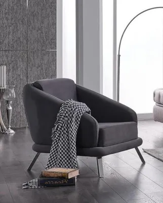 Produktbild von Sessel Luxus Wohnzimmer Modern Design Textil Möbel Luxus Sitz Blau