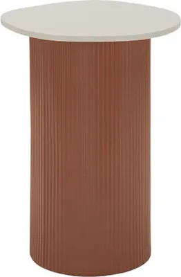 Produktbild von Mauro Ferretti Beistelltisch Frankfurt Marble Rot Weiß 35x37x53 cm